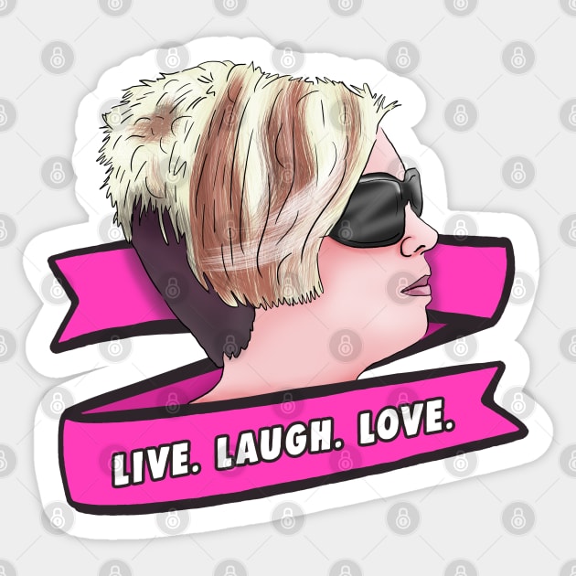 Karen Live Laugh Love Manager Memes | Speak to The Manager Haircut Sticker by Barnyardy